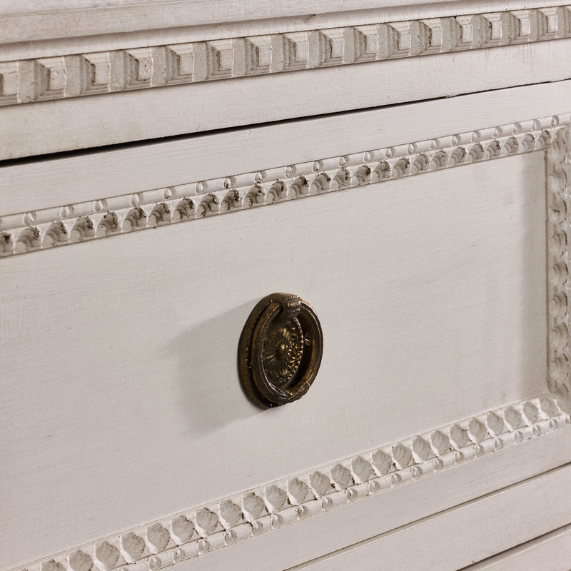 Antique Swedish 9 Drawer Dresser in White - Dresser | Le Chateau (Atlanta, GA) • 5