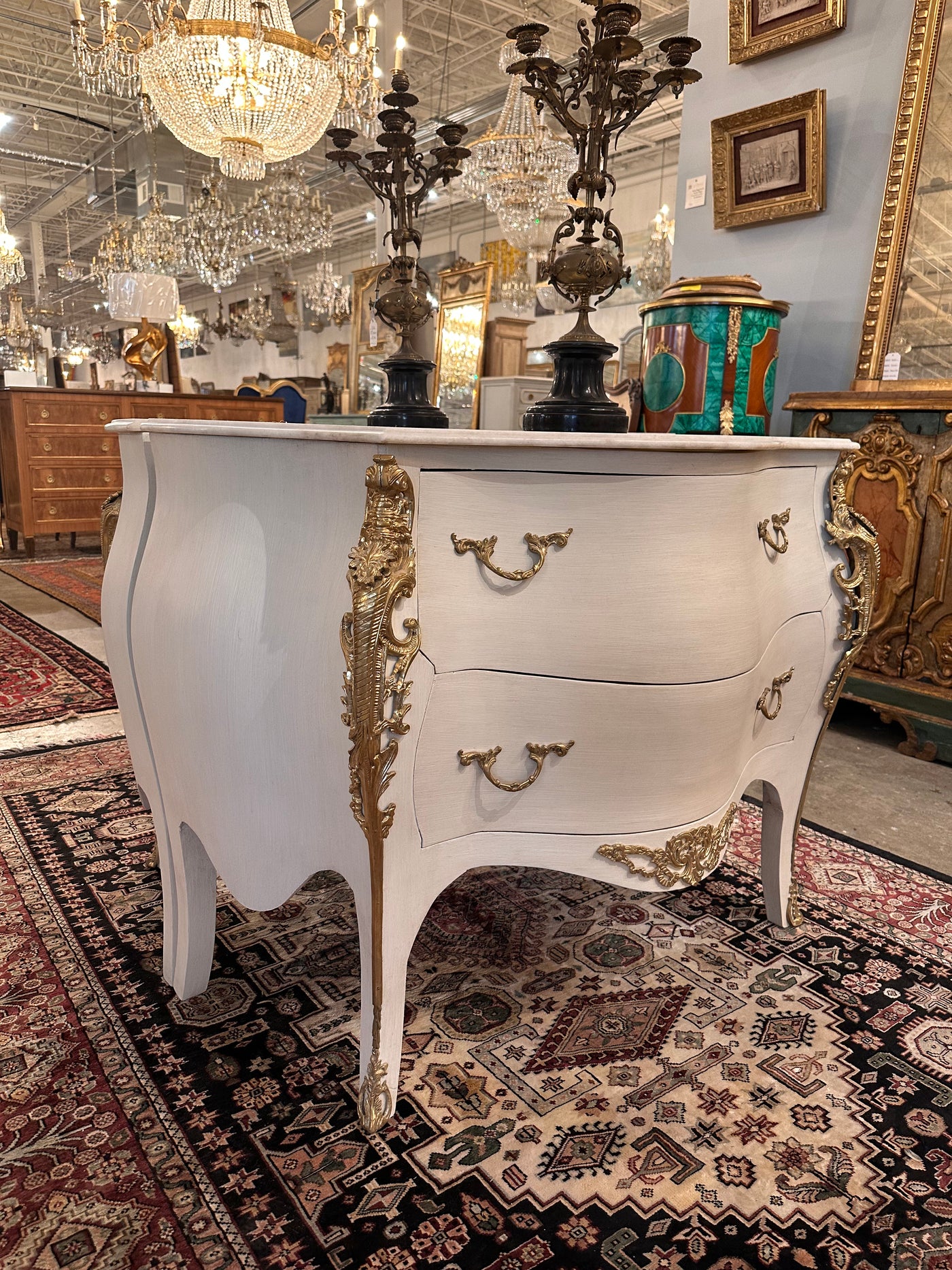 Marble Top Bombay Chest