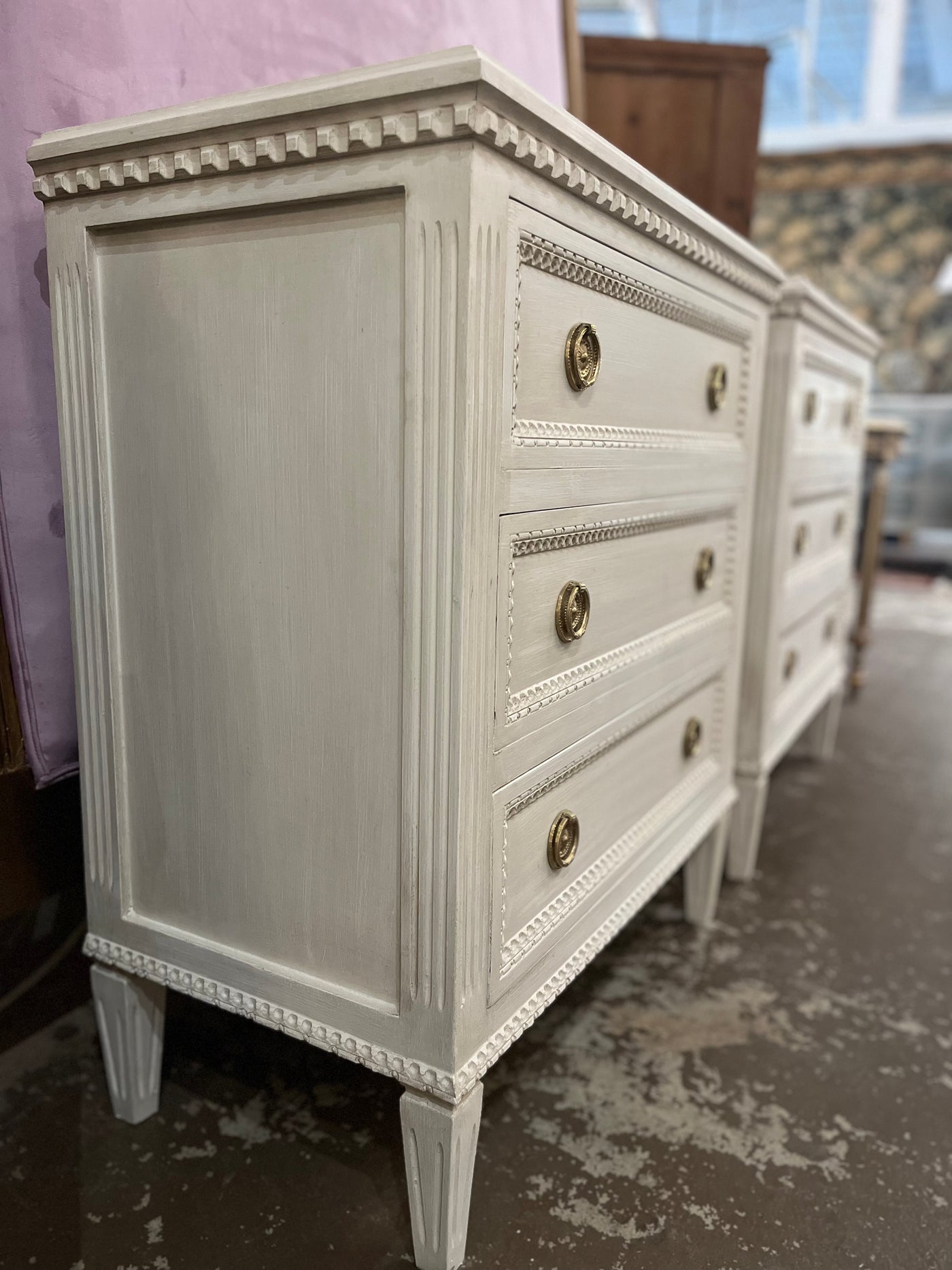 Swedish Chest with Beaded Trims