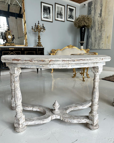 18th Century Whitewash Console Table | Le Chateau | European Luxury Furniture in Atlanta