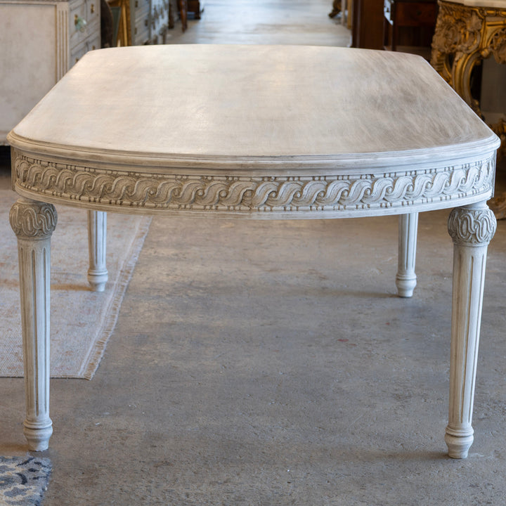 Louis XVI Carved Dining Table – Carved Detailing in French