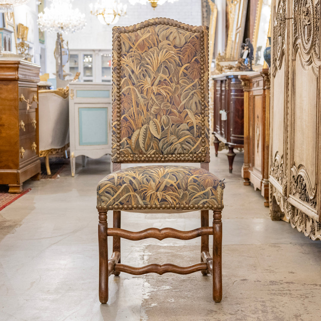 COUNTRY FURNITURE ATLANTA デスク French Country Dining Chair - Botanical Needlepoint Upholstery
