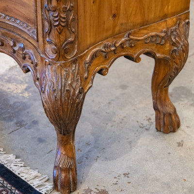 18th-century Louis XV Chest – Ornate Rocaille Carvings