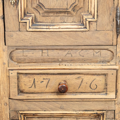 French Country 18th Century Geometric Sideboard – Dated 1776