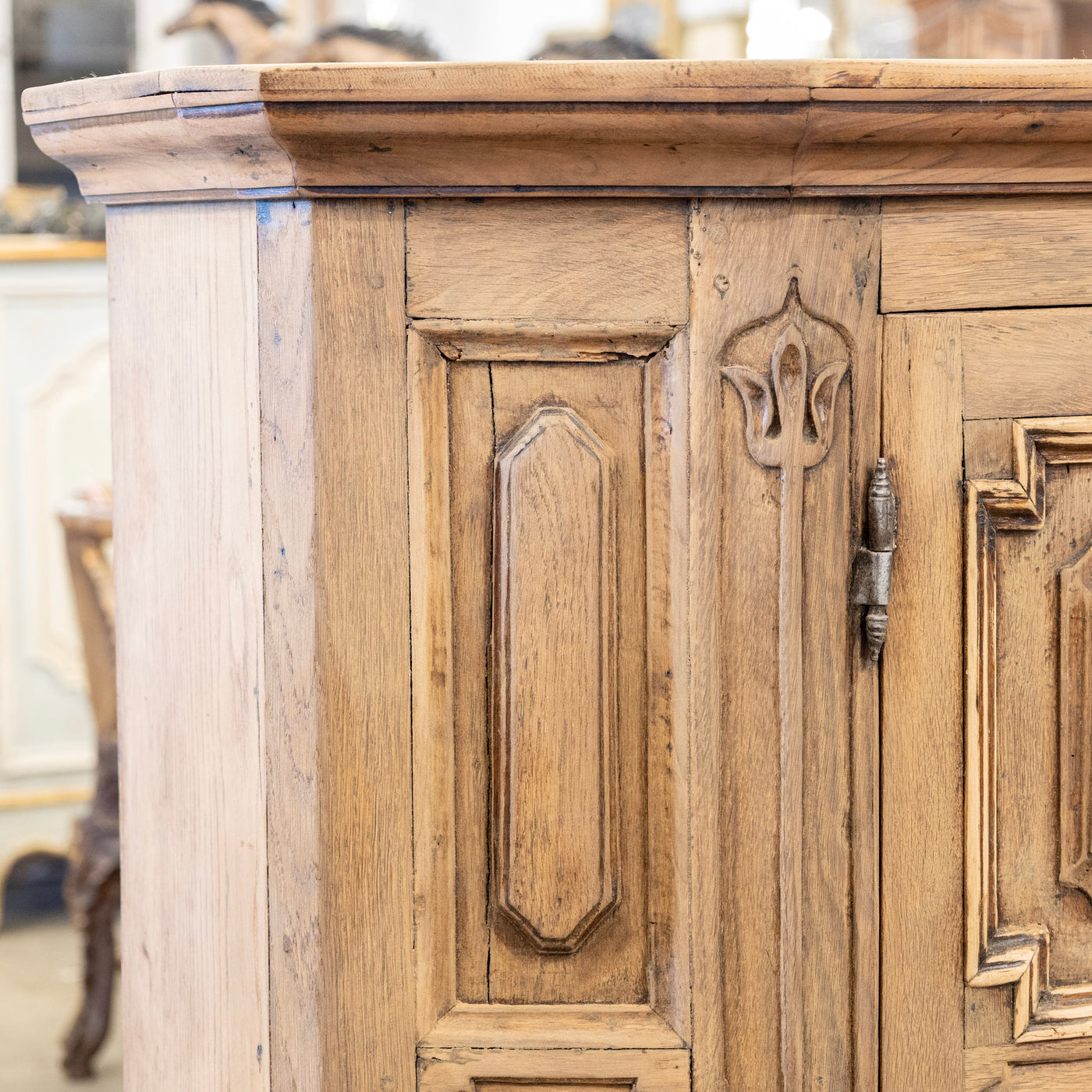 French Country 18th Century Geometric Sideboard – Dated 1776