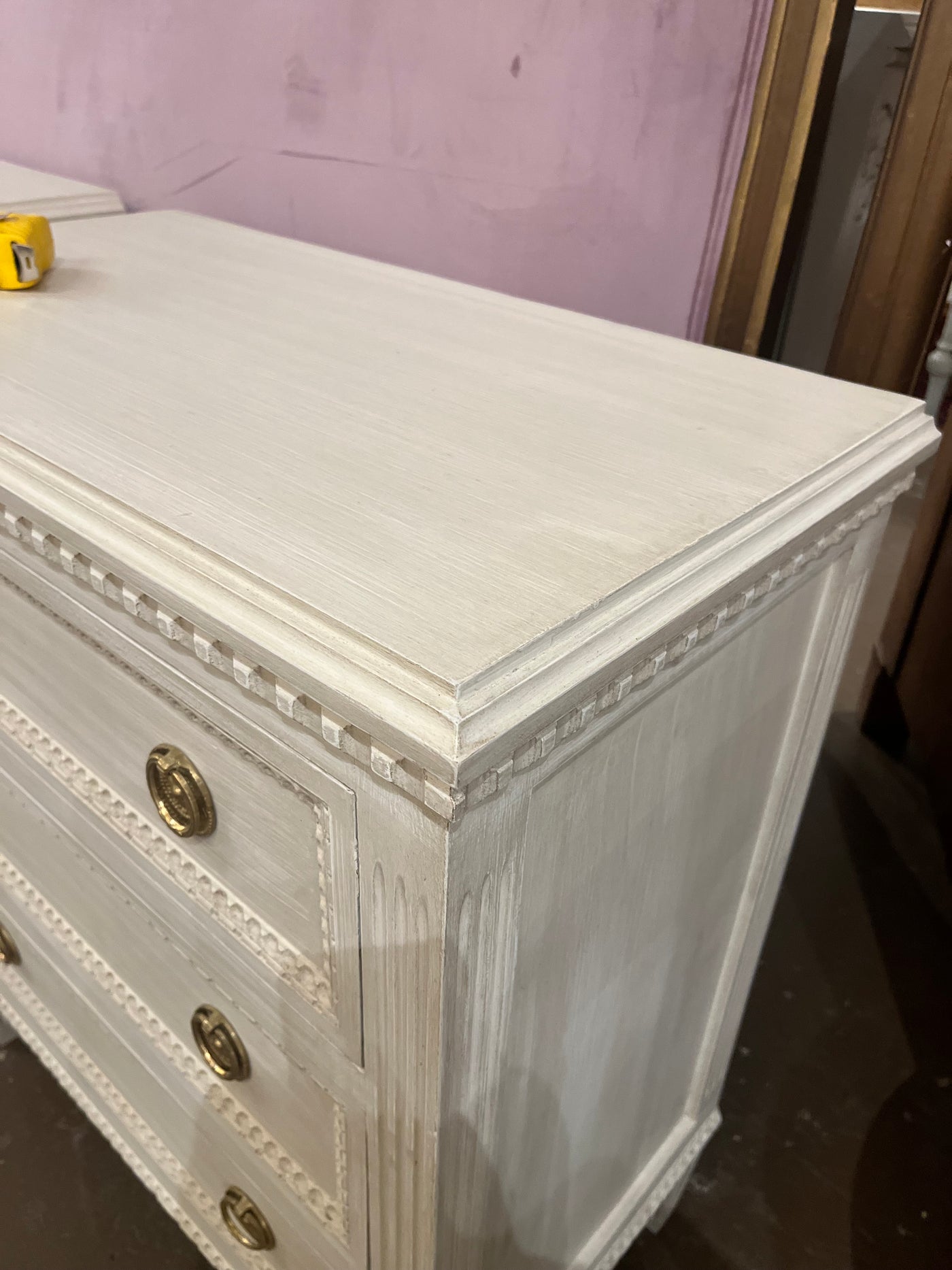 Swedish Chest with Beaded Trims