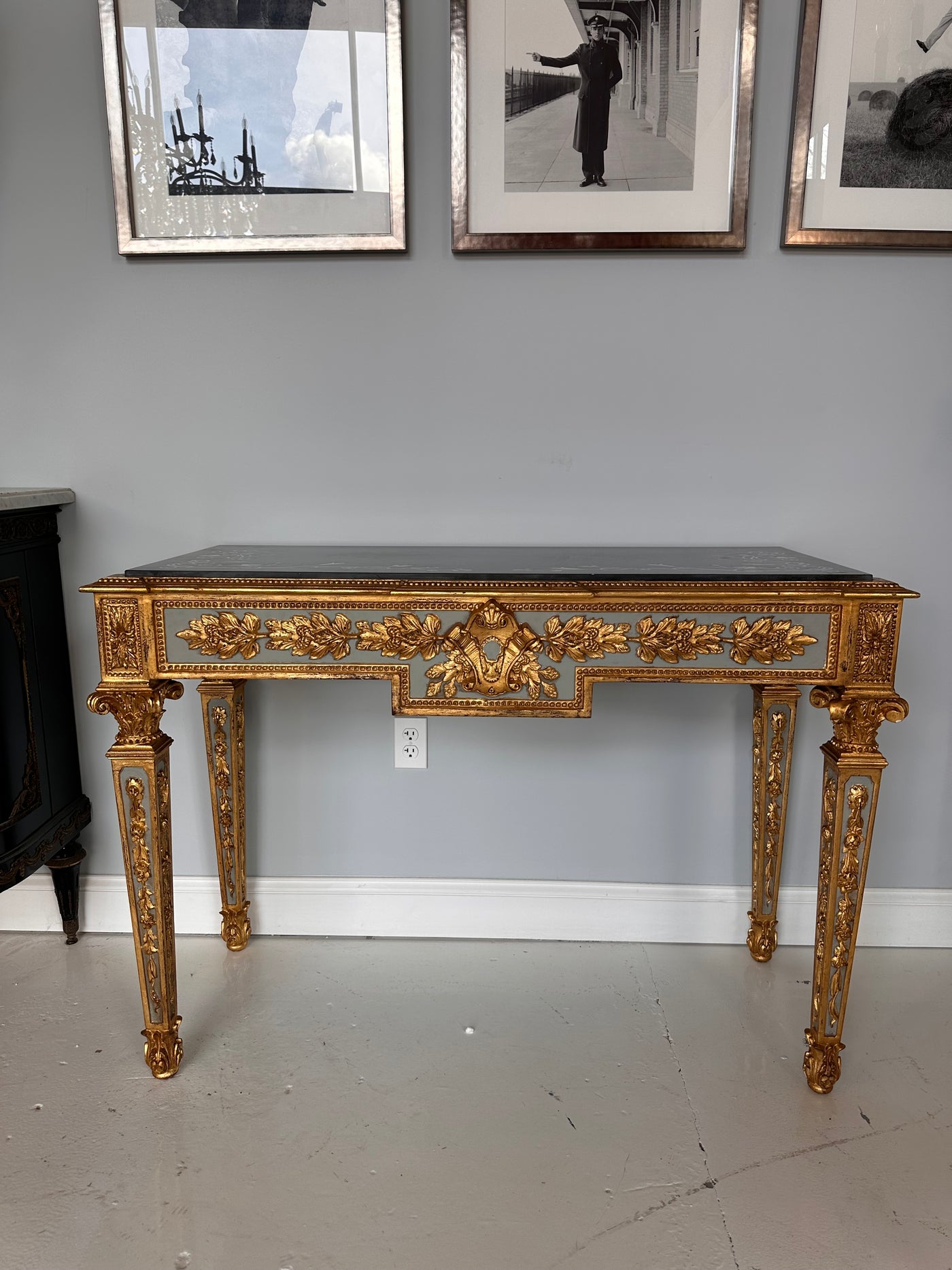 Antique French Original Louis XIV Marble Top Consoles | Le Chateau | European Luxury Furniture in Atlanta