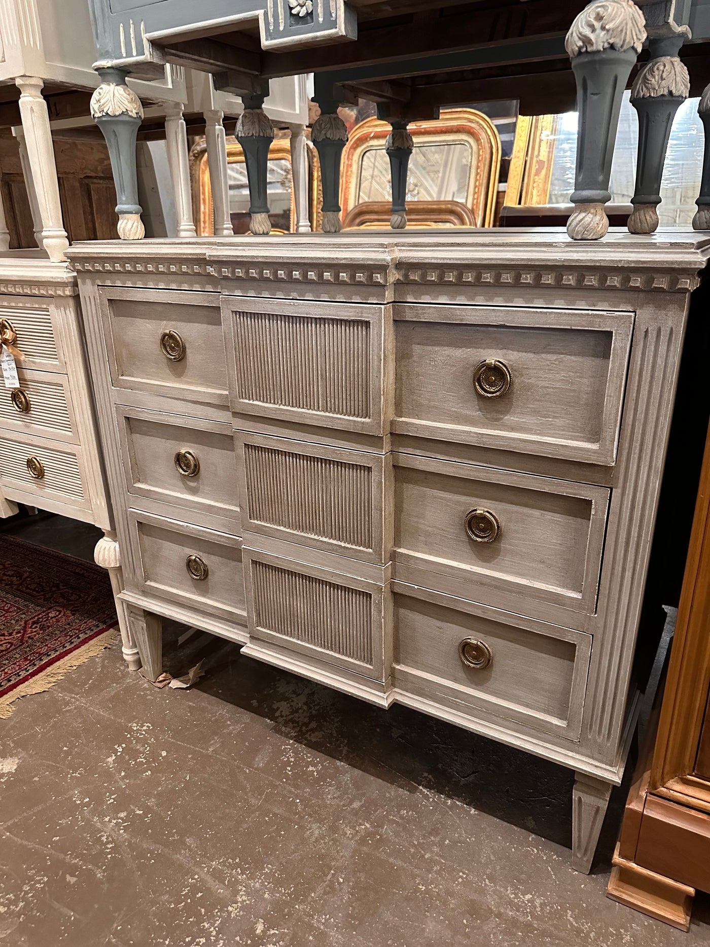 Swedish Reeded Front Chest