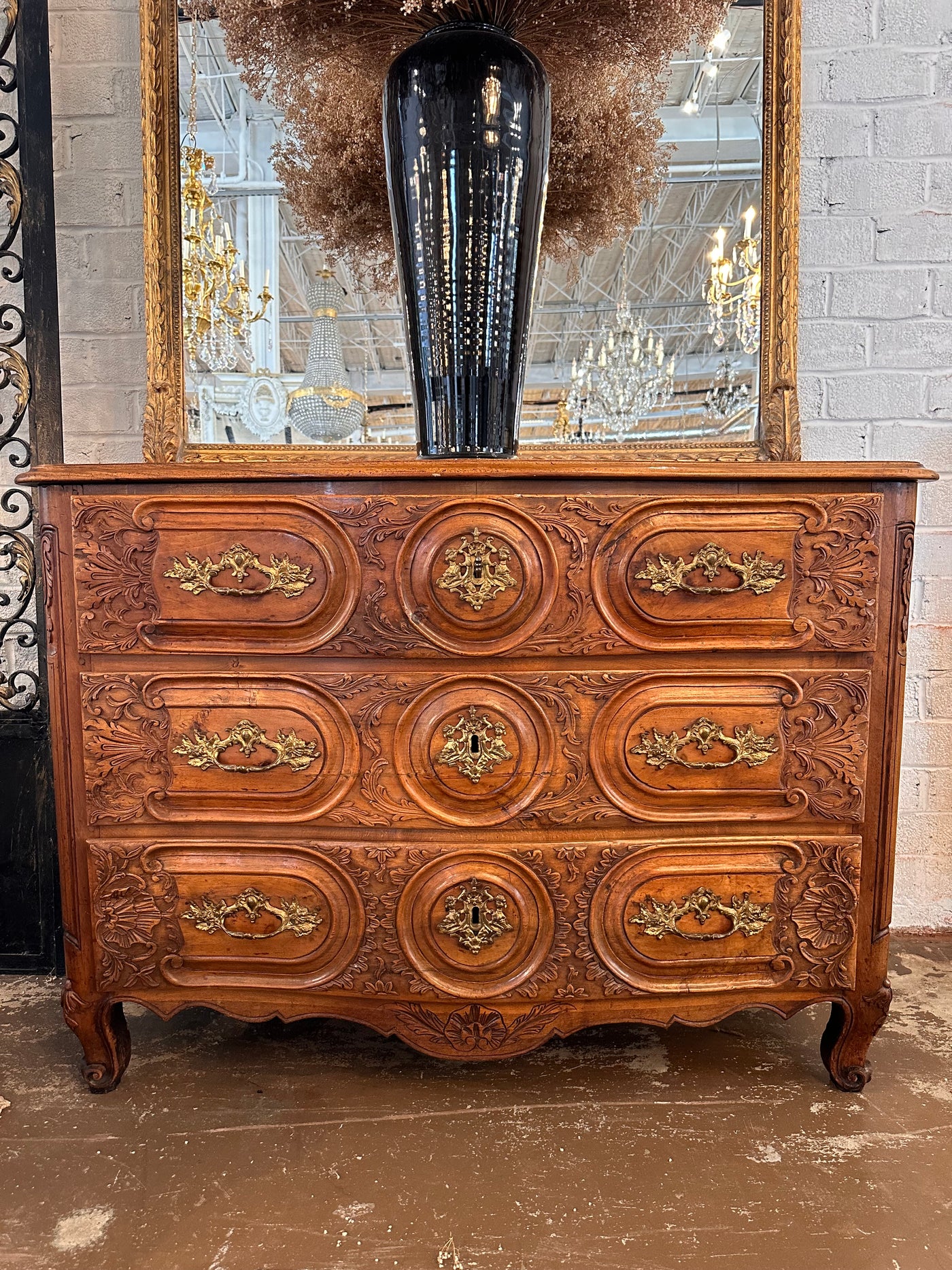 18th Century Chest with Cabriole Legs