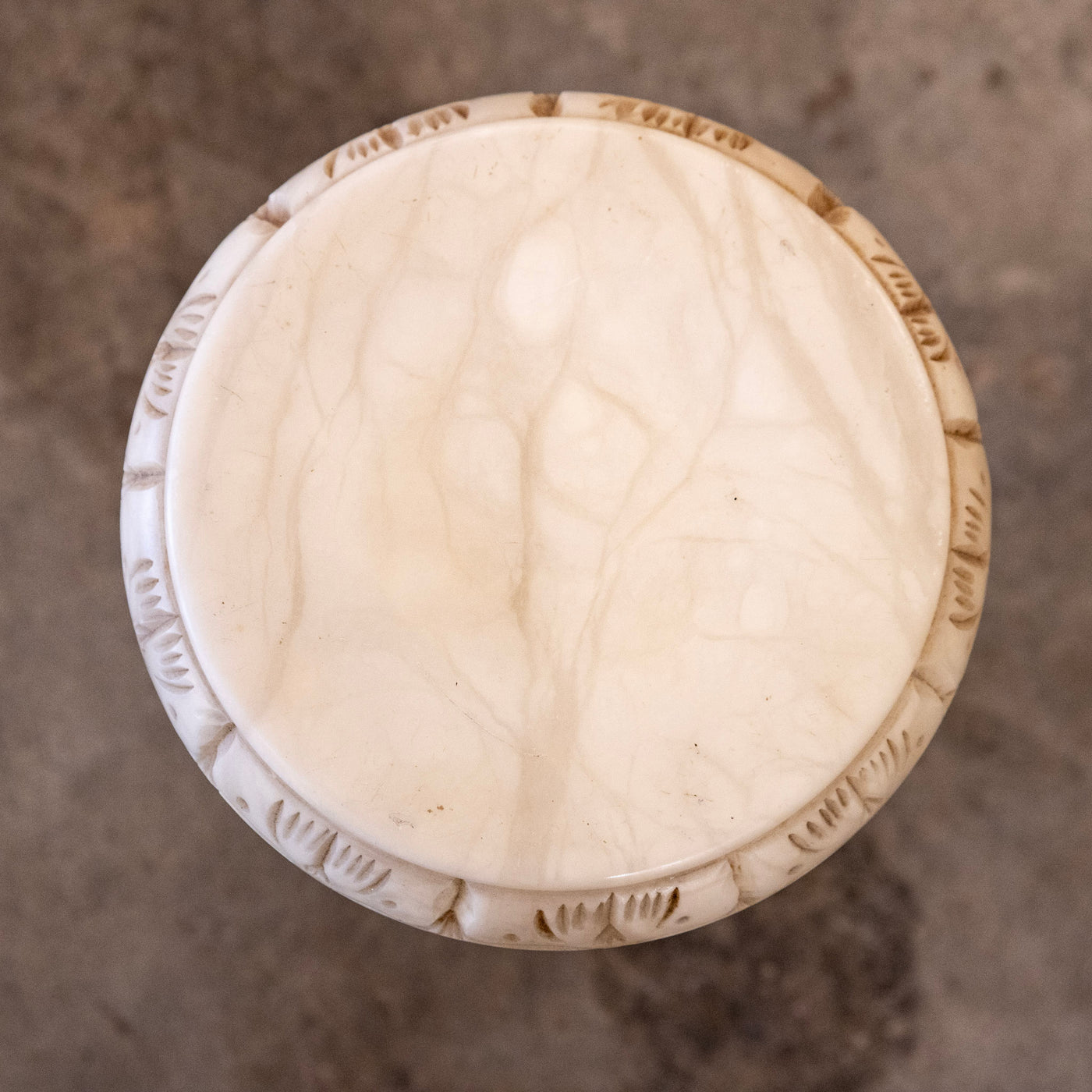 Marble Pedestal Carved Column