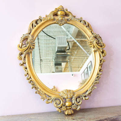 Ornate Gilded Oval Mirror - Ornate Mirror | Le Chateau (Atlanta, GA) • 1