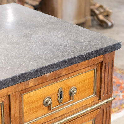 Louis XVI 18th Century Chest – Wood with Black Marble Top