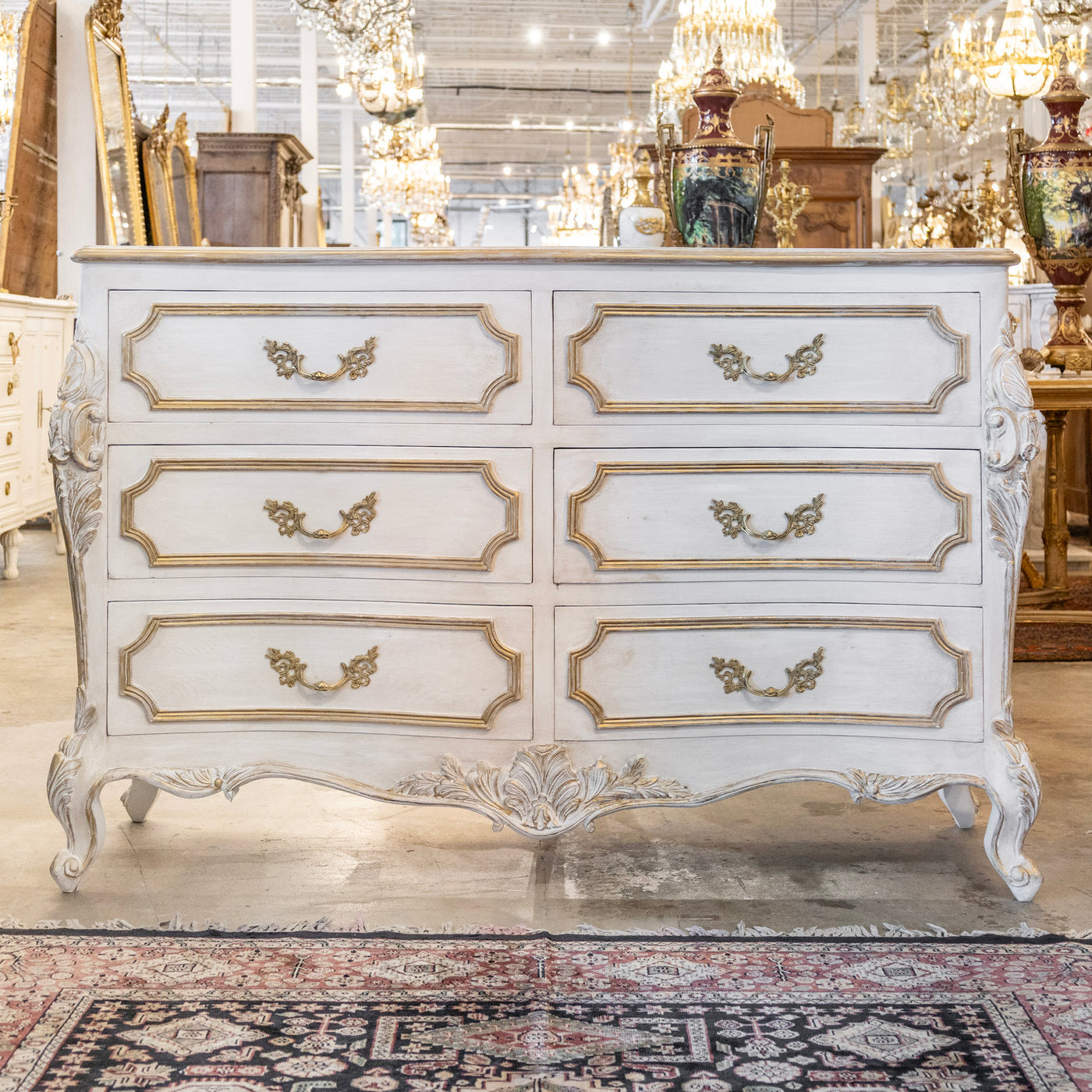 antique white dresser with gold trim Louis XVI 6-Drawer – & Ornate Pulls dresses for princess sessions Size:AU16 US12 an anti CUPSHE Women Long Sleeve