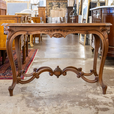 Louis XV Walnut Writing desk – Cabriole Legs & Carved Detailing