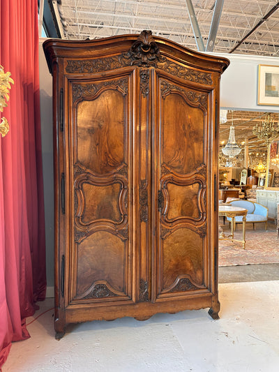 18th Century Walnut Armoire | Le Chateau | European Luxury Furniture in Atlanta