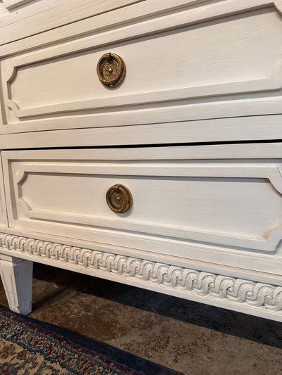 Antique Swedish 12 Drawer Dresser in White | Le Chateau | European Luxury Furniture in Atlanta