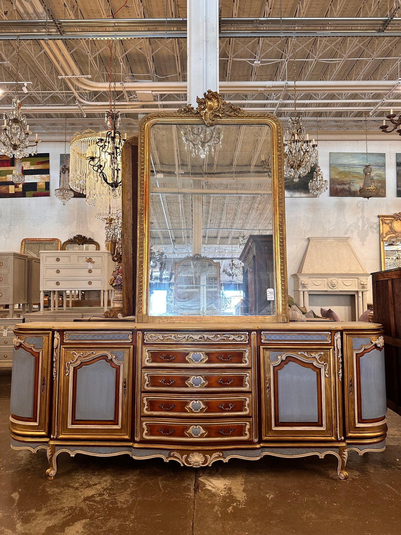 Louis XV Sideboard with Custom Finish