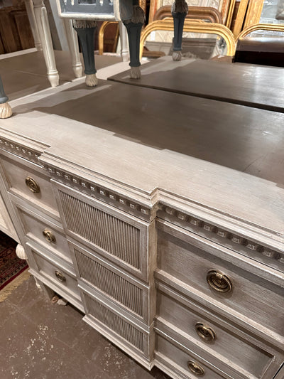 Antique Swedish Reeded Front Chest | Le Chateau | European Luxury Furniture in Atlanta