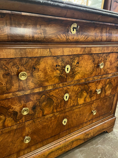 Louis Philippe Chest with Black Marble Top