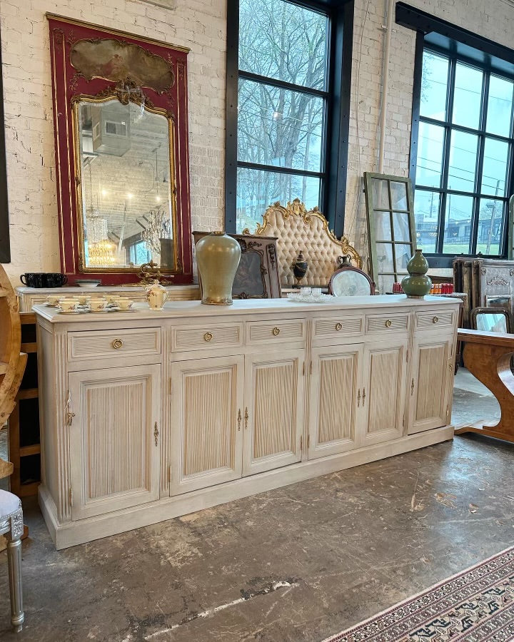 Swedish Reeded Front Sideboard