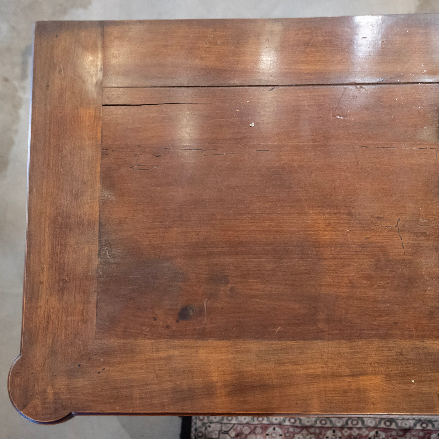 Louis XVI Wood Sideboard – Fluted Columns & Square Pulls