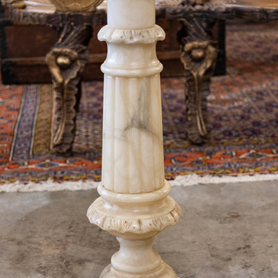 Marble Pedestal Carved Column