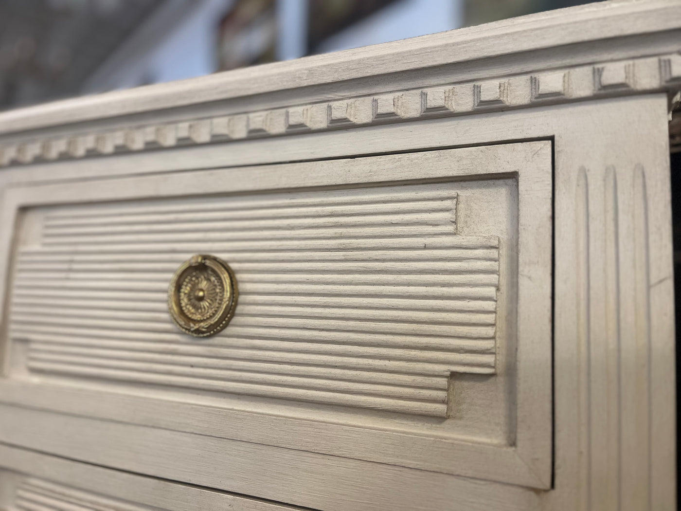 Swedish Chest with Reeded Detailing | Le Chateau | European Luxury Furniture in Atlanta