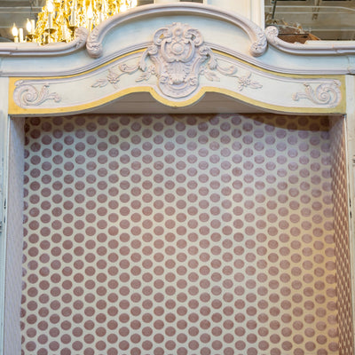 Louis XV Armoire – White with Gold & Pink Trim & Pink Polka Dot Lining