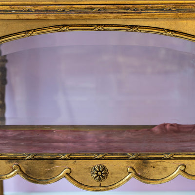 Gilded Jewelry Vitrine – Original Pink Interior