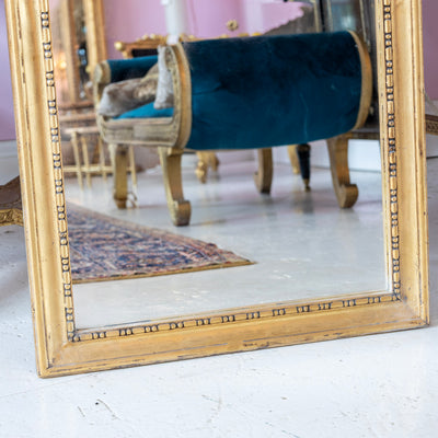 Louis XV Gilded Mirror – Carved Floral Garland & Ribbon Heart Crest - Louis XV Mirror | Le Chateau (Atlanta, GA) • 4