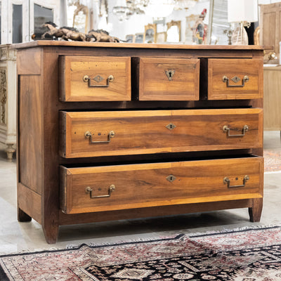 18th Century French Provincial Wood Chest – Brass Hardware