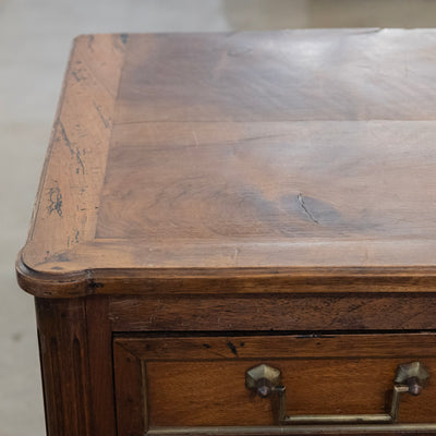 18th Century Louis XVI Wood Chest – Brass Trim & Square Pulls