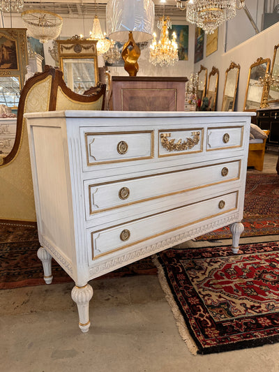 Swedish Marble Top Chest