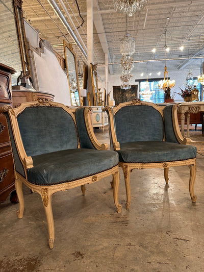 Louis XV Petite Parlor Chairs (Pair) | Le Chateau | European Luxury Furniture in Atlanta