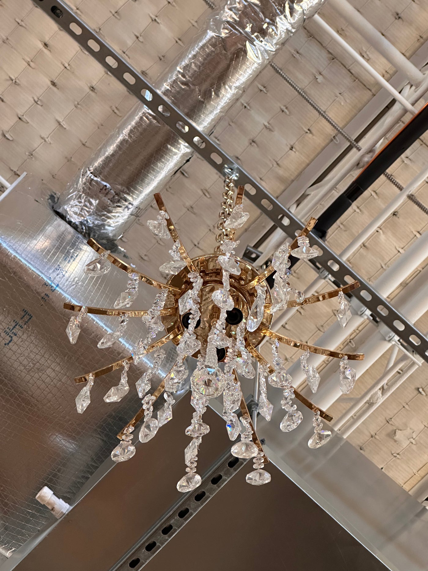 Petite Chandelier with Cascading Crystals