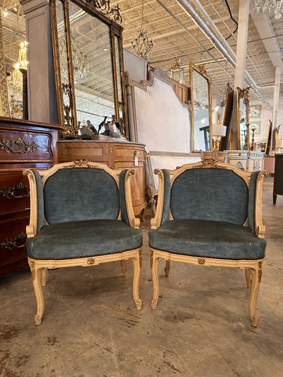 Louis XV Petite Parlor Chairs (Pair) | Le Chateau | European Luxury Furniture in Atlanta