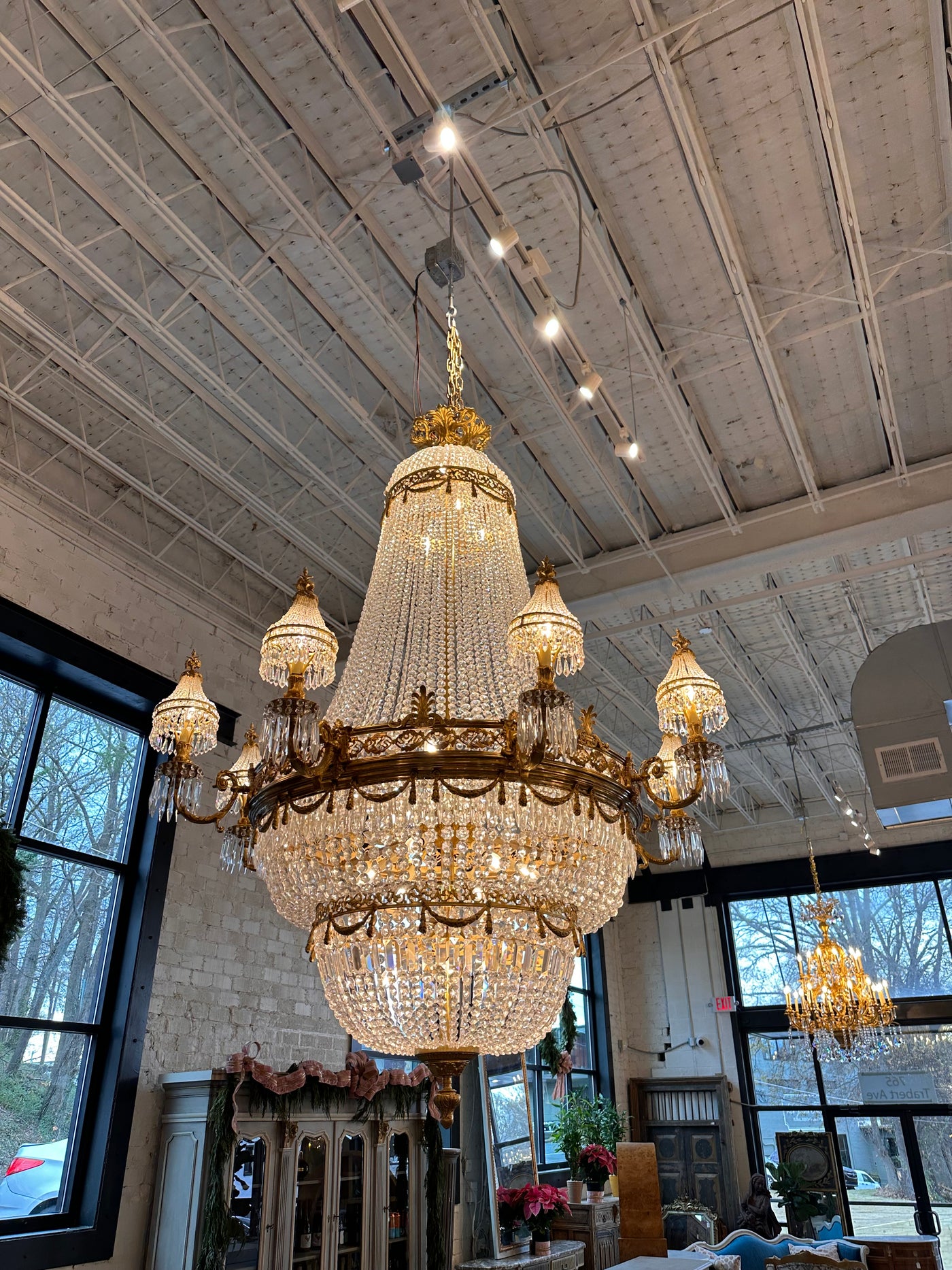 French Silver Gilded 5 Light Antique Chandelier - O'Keeffe Antiques French Silver Gilded 5 Light Antique Chandelier - O'Keeffe Antiques