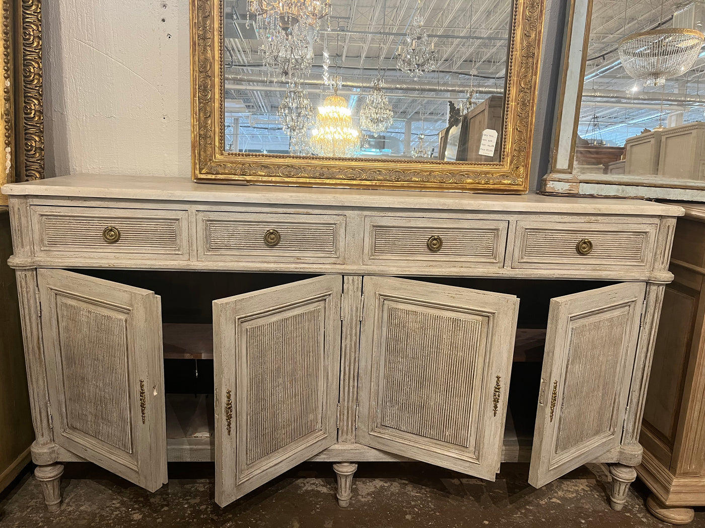 Swedish Reeded Sideboard