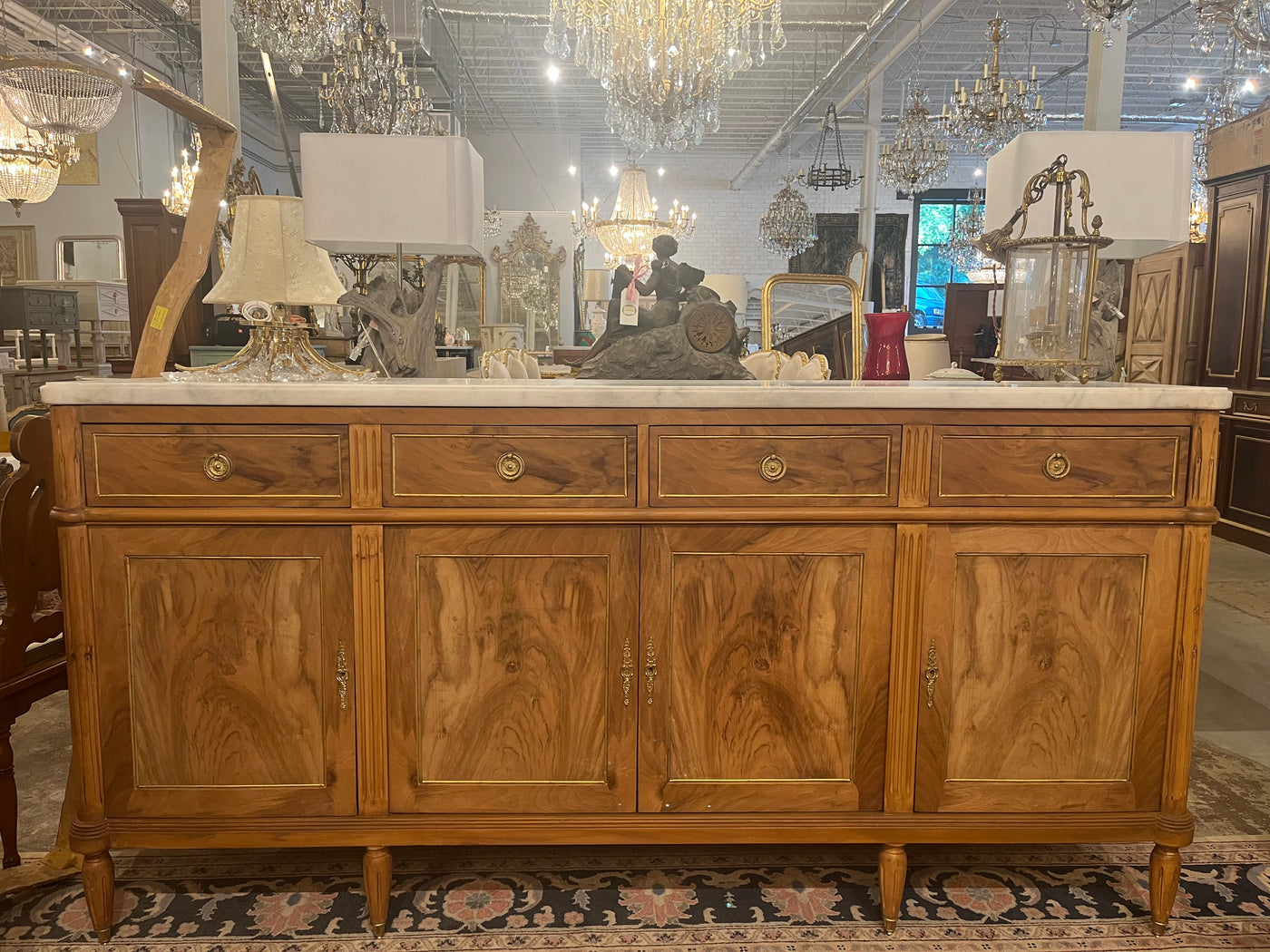 Louis XVI Sideboard with Marble Top