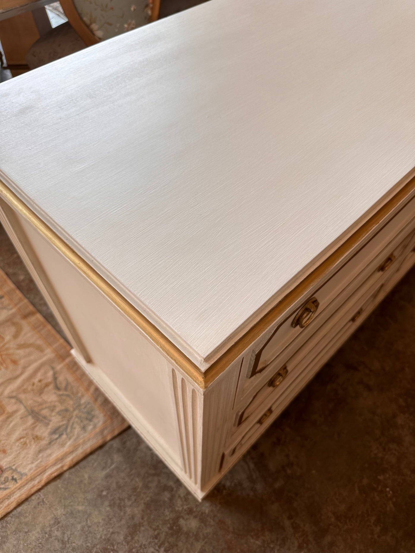 6 Drawer Swedish Dresser with Open Trim | Le Chateau | European Luxury Furniture in Atlanta