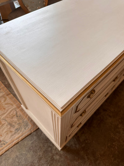 6 Drawer Swedish Dresser with Open Trim