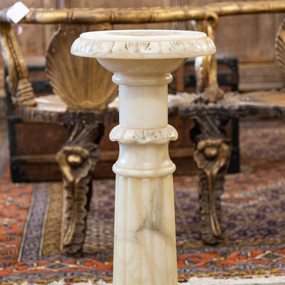 Marble Pedestal Carved Column