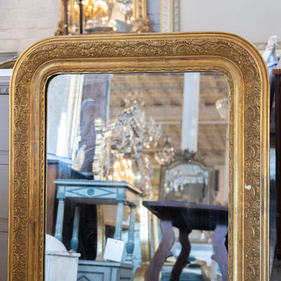 Louis Philippe Gilded Mirror – Intricately Carved Frame
