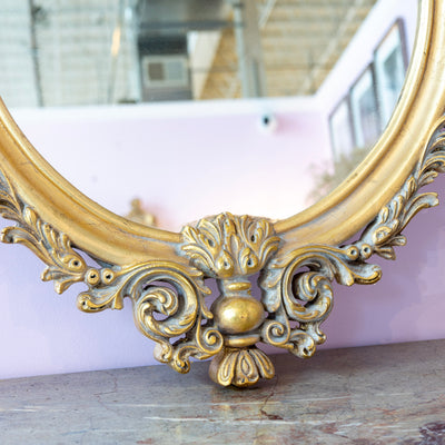 Ornate Gilded Oval Mirror - Ornate Mirror | Le Chateau (Atlanta, GA) • 3