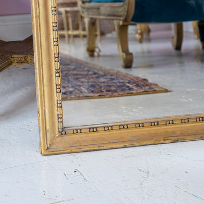 Louis XV Gilded Mirror – Carved Floral Garland & Ribbon Heart Crest - Louis XV Mirror | Le Chateau (Atlanta, GA) • 5