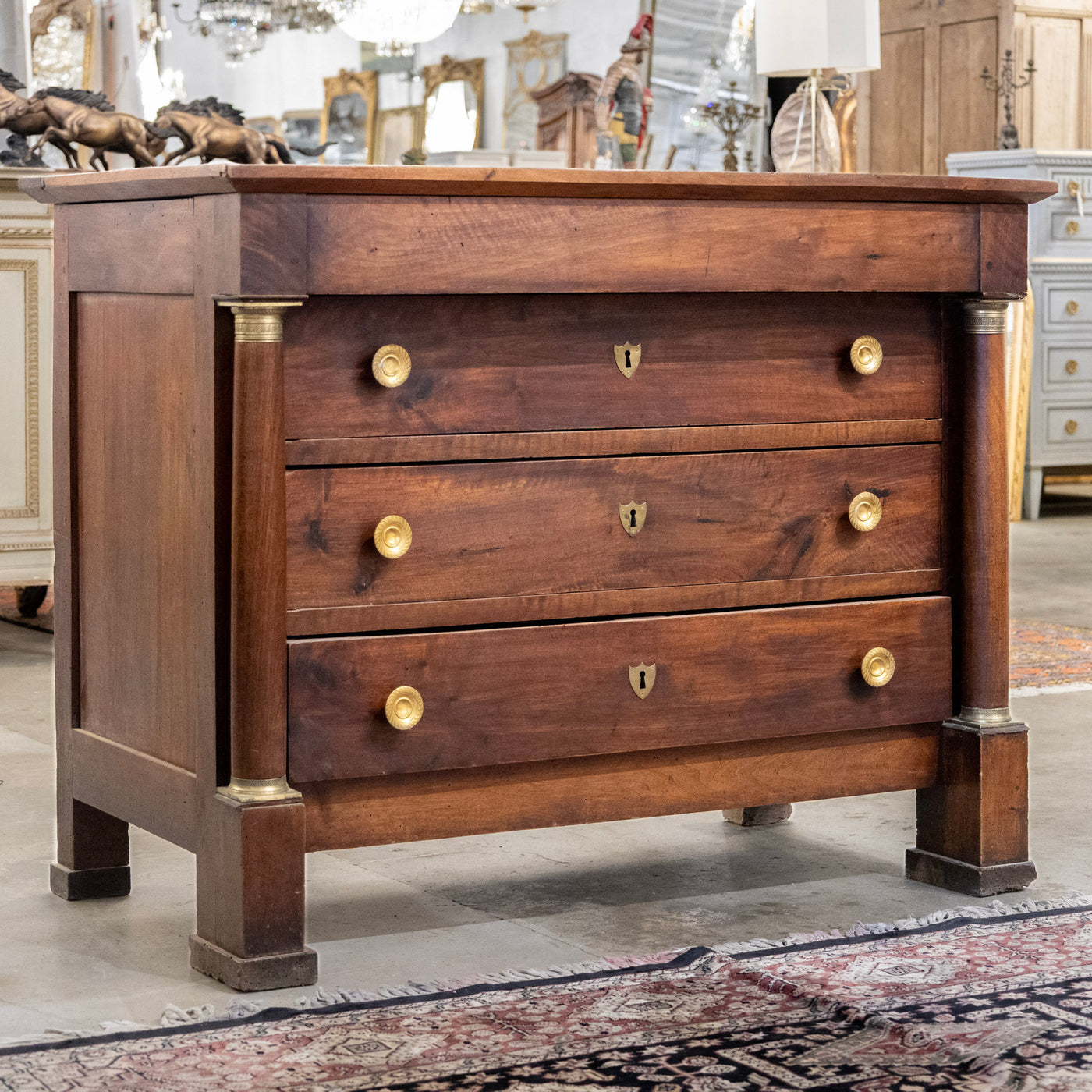 18th Century French Empire Chest with Columns