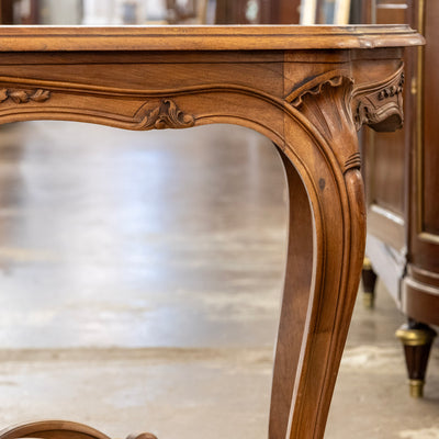 Louis XV Walnut Writing desk – Cabriole Legs & Carved Detailing