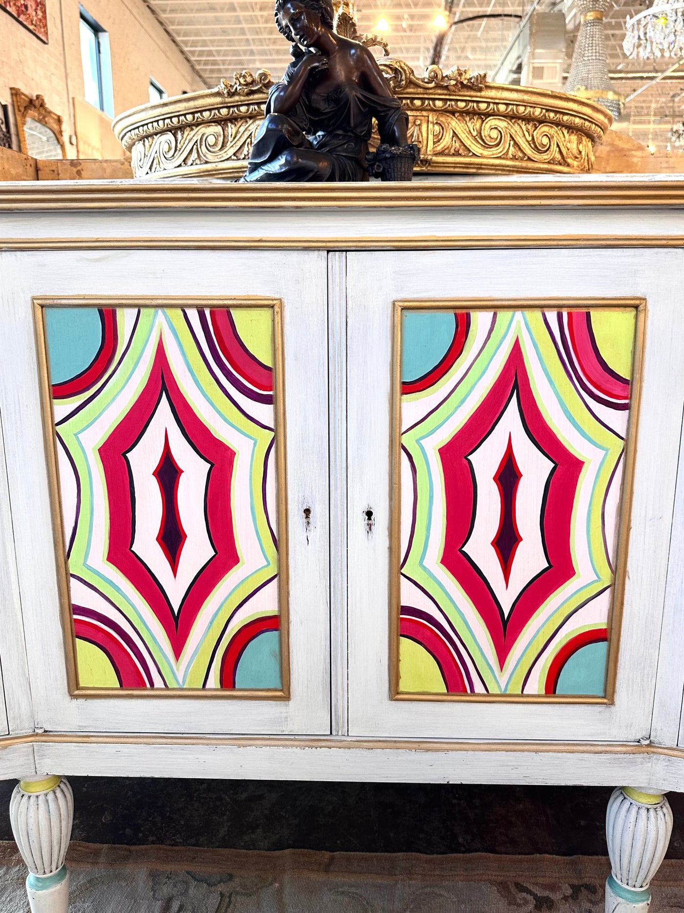 French Hand-Painted Buffet