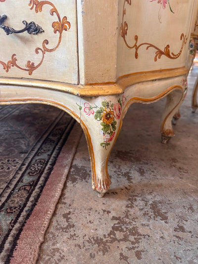 Antique Hand-Painted French 3 Drawer Chest | Le Chateau | European Luxury Furniture in Atlanta