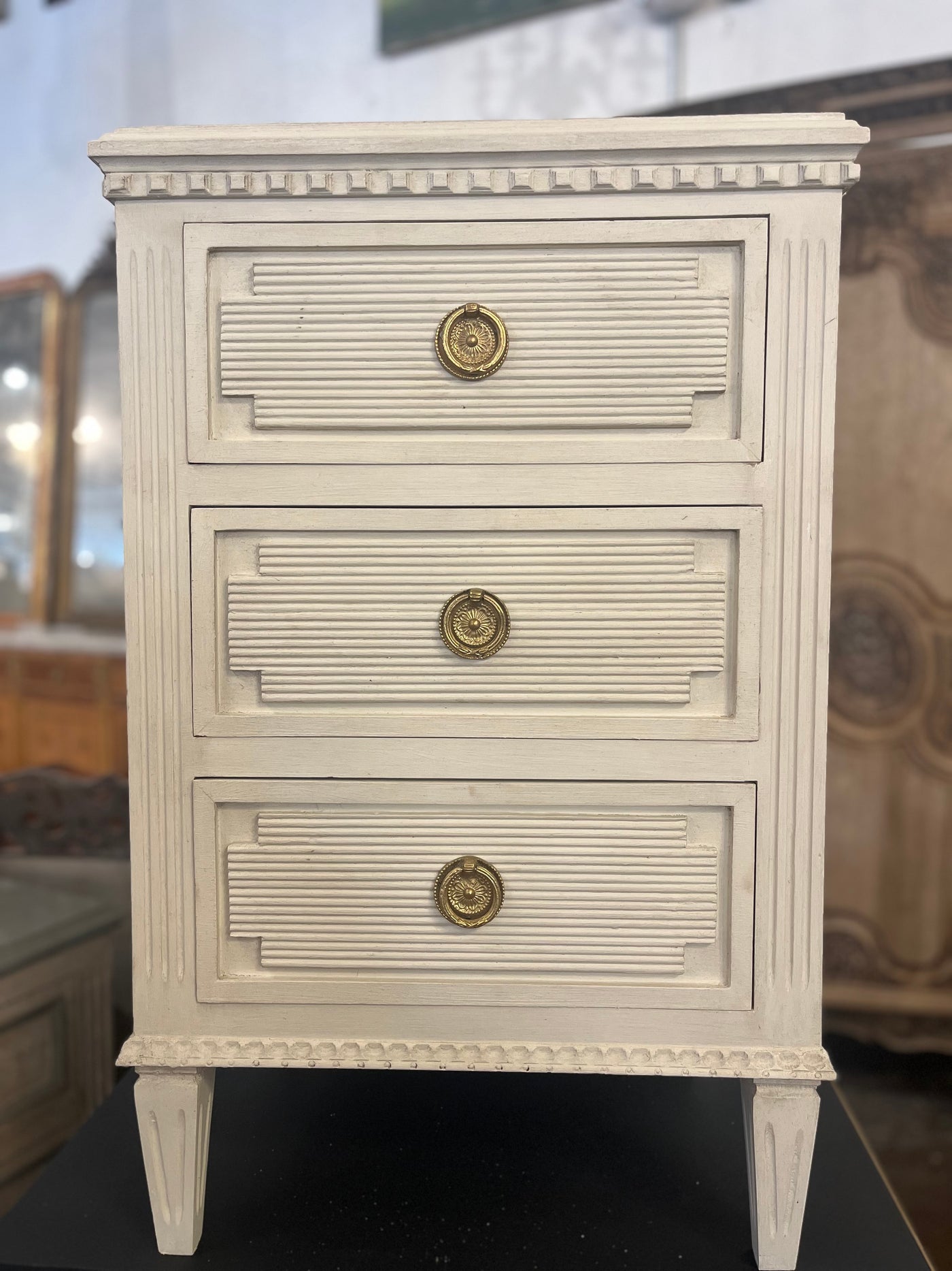 Swedish Chest with Reeded Detailing | Le Chateau | European Luxury Furniture in Atlanta